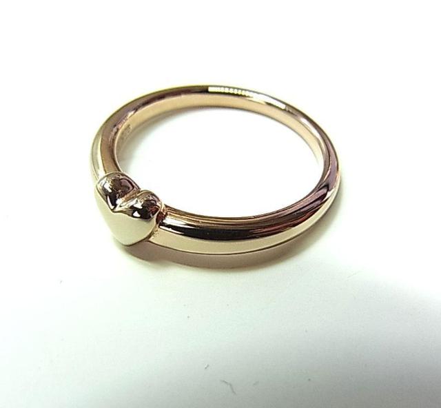 【正規極美】ete(エテ) ハート リング SV925 ミストピンクゴールドコーティング 約9号 < ブランド 【正規極美】ete(エテ) ハート リング SV925 ミストピンクゴールドコーティング 約9号 < ブランドの