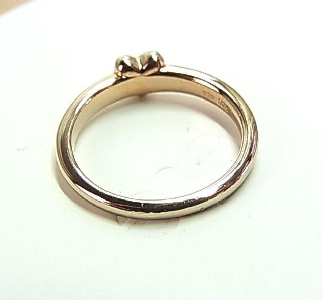 【正規極美】ete(エテ) ハート リング SV925 ミストピンクゴールドコーティング 約9号 < ブランド 【正規極美】ete(エテ) ハート リング SV925 ミストピンクゴールドコーティング 約9号 < ブランドの