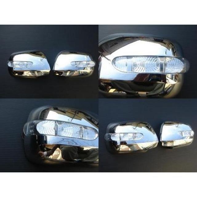 LEDウインカーメッキドアミラーカバー トヨタ エスティマ アルファード ノア ヴォクシー クルーガー < 自動車/バイク LEDウインカーメッキドアミラーカバー トヨタ エスティマ アルファード ノア ヴォクシー クルーガー < 自動車/バイク