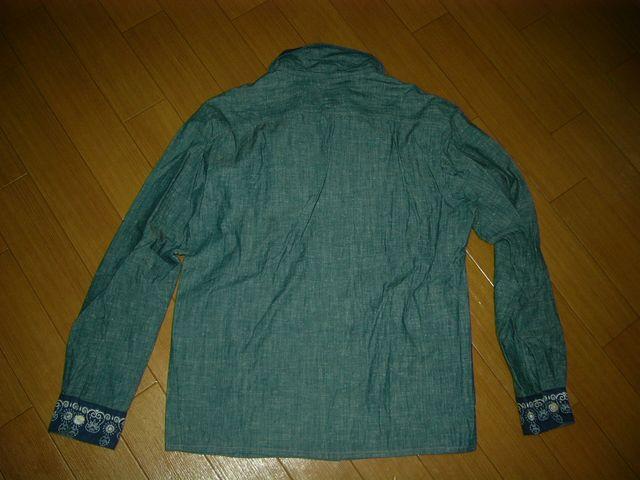 CHALLENGERチャレンジャーバンダナ柄デニムシャツM < 男性ファッション CHALLENGERチャレンジャーバンダナ柄デニムシャツM < 男性ファッションの