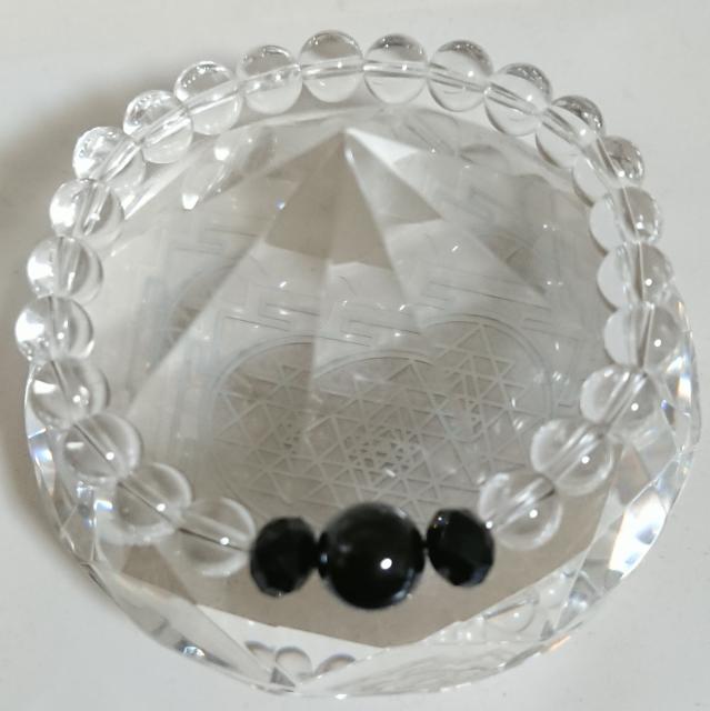 開運(ブラックスピネル&本水晶ブレス)size18p < 男性アクセサリー/時計 開運(ブラックスピネル&本水晶ブレス)size18p < 男性アクセサリー/時計の