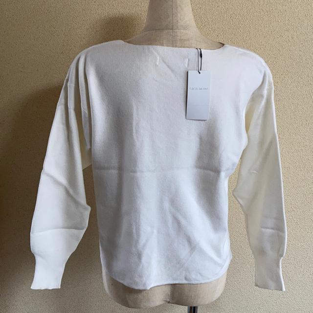 セシルマクビー オフホワイト ニットカットソー M < ブランド  セシルマクビー オフホワイト ニットカットソー M < ブランドの