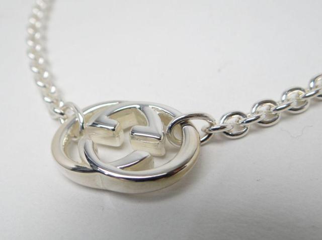 グッチ 25001 ダブルG チェーン ネックレス ペンダント SV925【送料無料】 < ブランド グッチ 25001 ダブルG チェーン ネックレス ペンダント SV925【送料無料】 < ブランドの