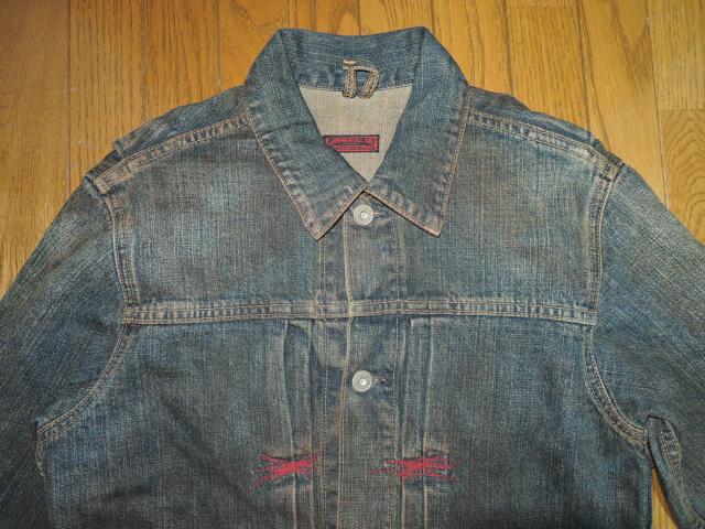 JOHN BULL ジョンブル デニム ジャケット M 染め加工 インディゴ Gジャン < ブランド  JOHN BULL ジョンブル デニム ジャケット M 染め加工 インディゴ Gジャン < ブランドの