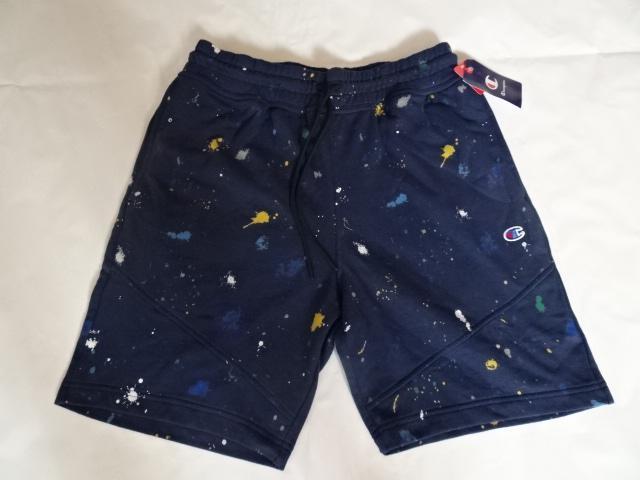 チャンピオン ペイントデザイン スウェットショートパンツUS M ネイビー < ブランド  チャンピオン ペイントデザイン スウェットショートパンツUS M ネイビー  < ブランドの