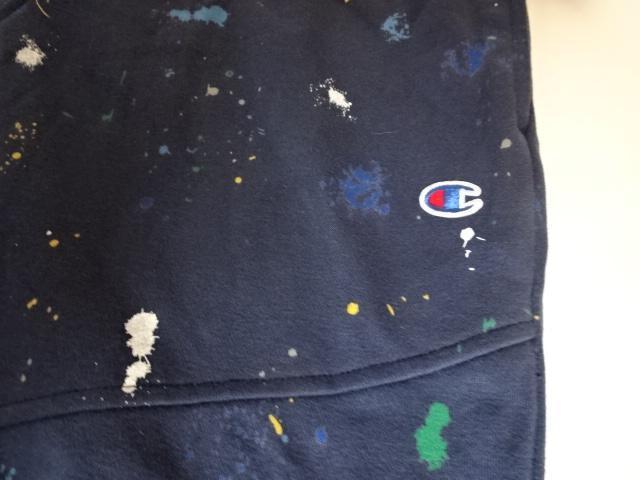 チャンピオン ペイントデザイン スウェットショートパンツUS M ネイビー < ブランド  チャンピオン ペイントデザイン スウェットショートパンツUS M ネイビー < ブランドの