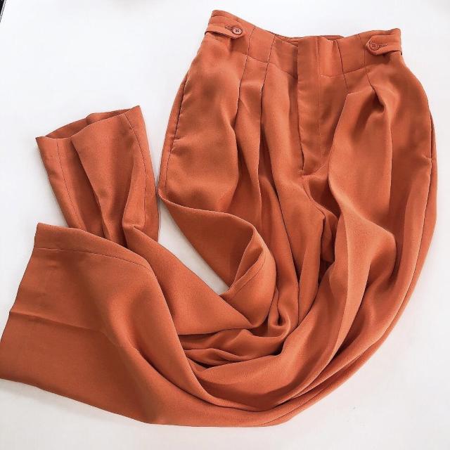 ◆Mila Owen/ミラオーウェン◆2WAYタックテーパードパンツ★オレンジ1*秋コーデ♪美品 < ブランド  ◆Mila Owen/ミラオーウェン◆2WAYタックテーパードパンツ★オレンジ1*秋コーデ♪美品 < ブランドの