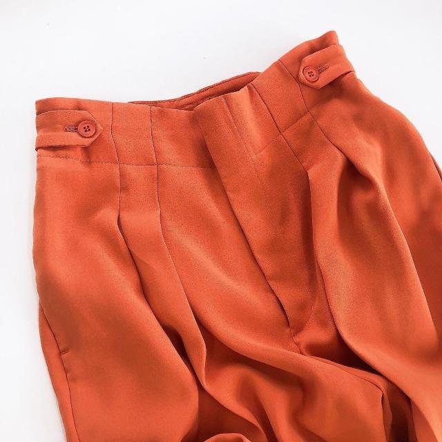 ◆Mila Owen/ミラオーウェン◆2WAYタックテーパードパンツ★オレンジ1*秋コーデ♪美品 < ブランド  ◆Mila Owen/ミラオーウェン◆2WAYタックテーパードパンツ★オレンジ1*秋コーデ♪美品 < ブランドの