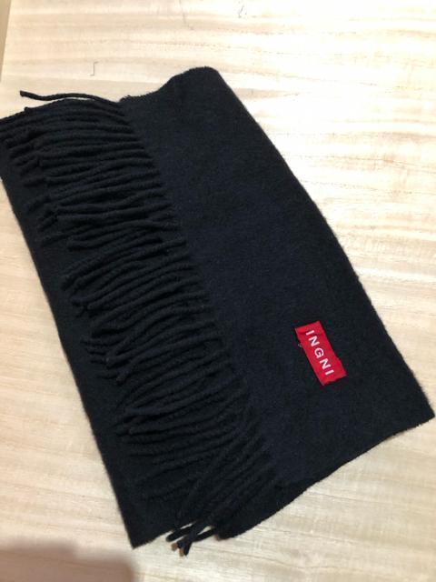 INGNI イング カシミヤ30% 毛70%  暖かいマフラー ストール 黒 < ブランド  INGNI イング カシミヤ30% 毛70%  暖かいマフラー ストール 黒 < ブランドの