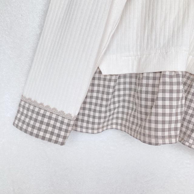 axes femme アクシーズ モード系 チェック トップス カットソー M N2m < ブランド  axes femme アクシーズ モード系 チェック トップス カットソー M N2m < ブランドの