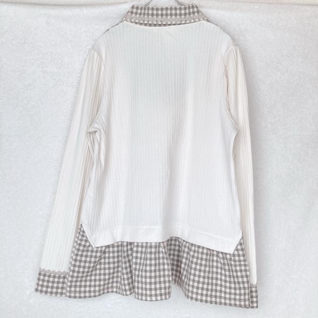 axes femme アクシーズ モード系 チェック トップス カットソー M N2m < ブランド  axes femme アクシーズ モード系 チェック トップス カットソー M N2m < ブランドの