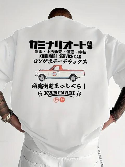 超お買い得1290円★メンズ ヴィンテージカーグラフィック 半袖Tシャツ ゆったり USAサイズM(日本サイズXL相当)ブルー < 男性ファッション  超お買い得1290円★メンズ ヴィンテージカーグラフィック 半袖Tシャツ ゆったり USAサイズM(日本サイズXL相当)ブルー < 男性ファッションの