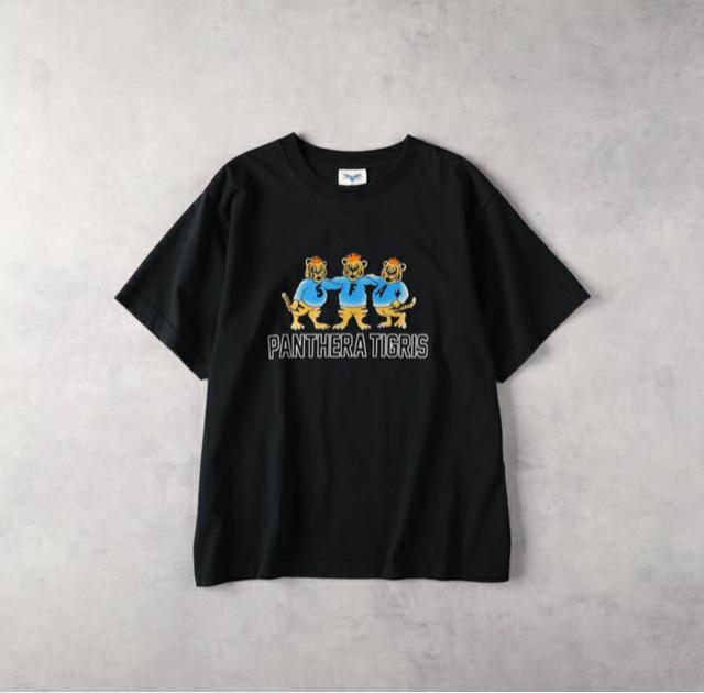 ライトオン ARTEX 新品タグ付き カラーフロッキーTシャツ トラ 黒 ブラック XL < ブランド  ライトオン ARTEX 新品タグ付き カラーフロッキーTシャツ トラ 黒 ブラック XL  < ブランドの
