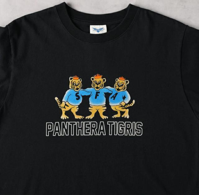 ライトオン ARTEX 新品タグ付き カラーフロッキーTシャツ トラ 黒 ブラック XL < ブランド  ライトオン ARTEX 新品タグ付き カラーフロッキーTシャツ トラ 黒 ブラック XL < ブランドの