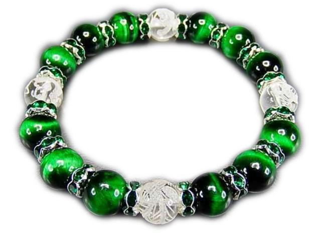 グリーンタイガーアイ水晶四神手彫り10mm豪華ロンデル天然石ブレスレット < 女性アクセサリー/時計 グリーンタイガーアイ水晶四神手彫り10mm豪華ロンデル天然石ブレスレット < 女性アクセサリー/時計の