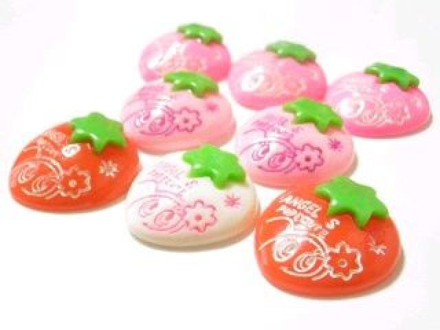 《New》<スイーツ>デコパーツ★ANGELデザイン*ストロベリー【4色=8個セット】 < 香水/コスメ/ネイル  《New》<スイーツ>デコパーツ★ANGELデザイン*ストロベリー【4色=8個セット】 < 香水/コスメ/ネイルの