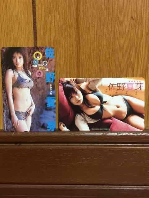 ヤングマガジン  佐野夏芽テレホンカード2枚セット < タレントグッズ  ヤングマガジン  佐野夏芽テレホンカード2枚セット  < タレントグッズの