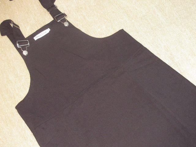 未使用☆ジャンパースカート*スリット入りスカート(黒) < 女性ファッション  未使用☆ジャンパースカート*スリット入りスカート(黒) < 女性ファッションの