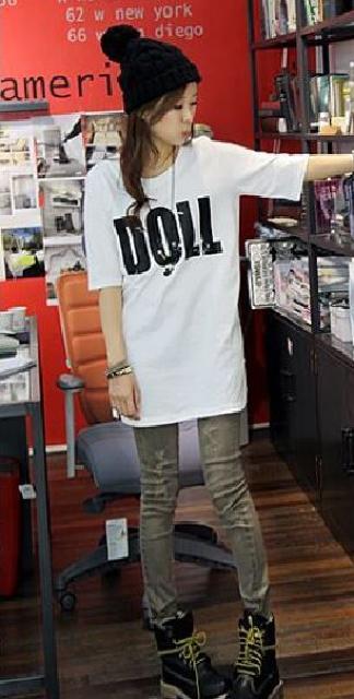 送料無料 レディース 半袖 ロング丈Tシャツ ホワイト < 女性ファッション  送料無料 レディース 半袖 ロング丈Tシャツ ホワイト < 女性ファッションの
