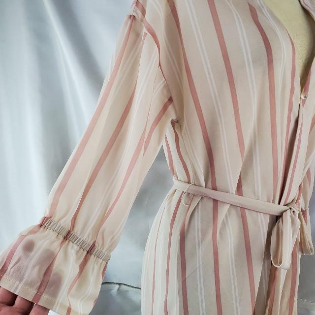 送込み★ジェネ ラグジェ★ストライプロングカーディガン★L★ < 女性ファッション  送込み★ジェネ ラグジェ★ストライプロングカーディガン★L★ < 女性ファッションの