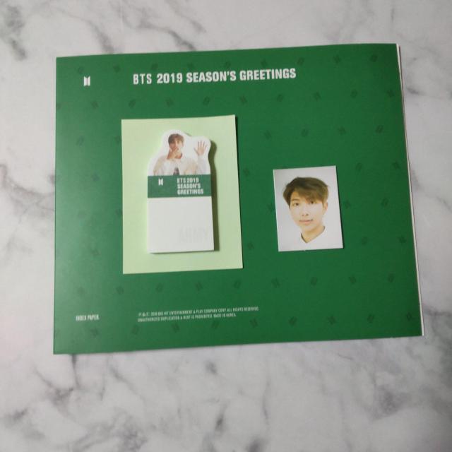 【公式商品】2点★RM★BTS 2019 SEASON'S GREETINGS < タレントグッズ  【公式商品】2点★RM★BTS 2019 SEASON'S GREETINGS < タレントグッズの
