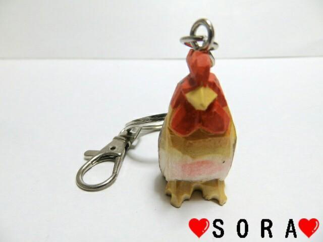 【salut!/サリュ】木彫り♪野鳥 鶏 キーリング キーホルダー < 女性ファッション  【salut!/サリュ】木彫り♪野鳥 鶏 キーリング キーホルダー < 女性ファッションの