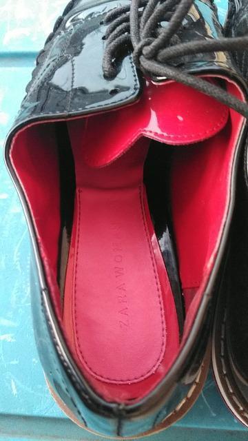 ZARA woman  エナメルシューズ  サイズ38  24cm < ブランド  ZARA woman  エナメルシューズ  サイズ38  24cm < ブランドの