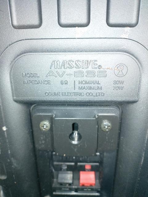 MASSIVE ƖpBGMXs[J[ AV-635 2{Zbg RpNgXs[J[  W  30w  70w  Ɠd/AV 