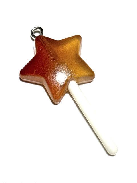 873 星型ロリポップ 茶色1個 キャンディ 樹脂チャーム アクセサリーパーツ < ペット/手芸/園芸 873 星型ロリポップ 茶色1個 キャンディ 樹脂チャーム アクセサリーパーツ < ペット/手芸/園芸の