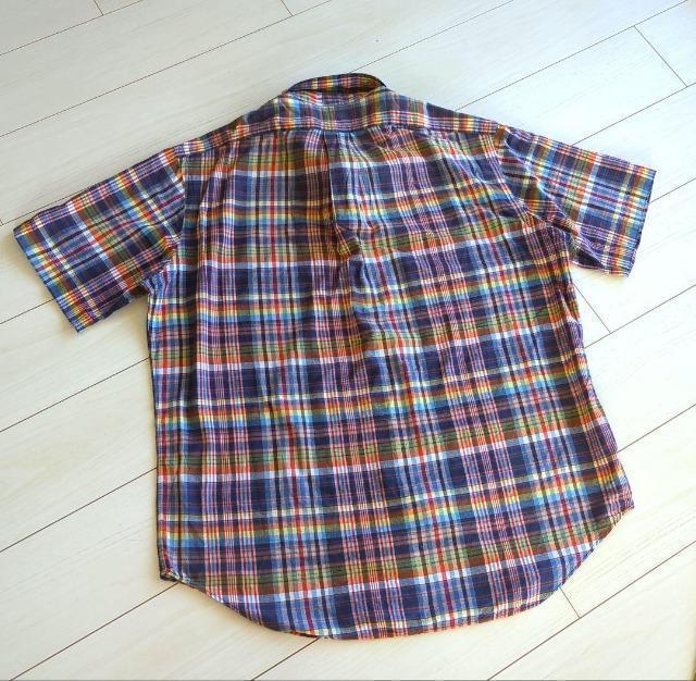 90's/���B���e�[�W/RALPH LAUREN�������t���[�����������Y/�����V���c���}�h���X�`�F�b�N��/LL/�H���T�C�Y �� �u�����h�� 