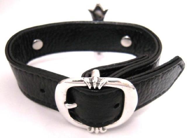 シルバー925 ラージクロスガンズリンガー革ブレスレット < 男性アクセサリー/時計  シルバー925 ラージクロスガンズリンガー革ブレスレット < 男性アクセサリー/時計の