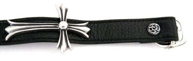 シルバー925 ラージクロスガンズリンガー革ブレスレット < 男性アクセサリー/時計  シルバー925 ラージクロスガンズリンガー革ブレスレット < 男性アクセサリー/時計の