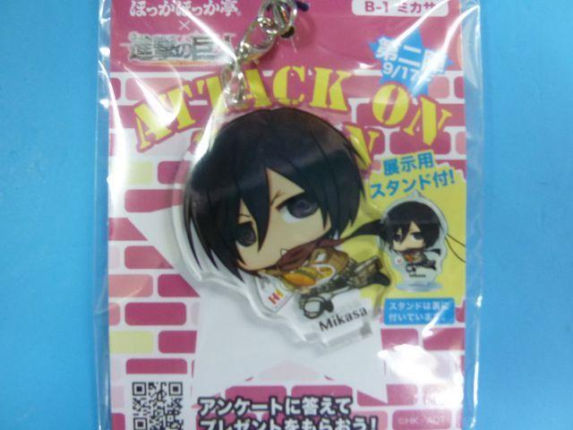 ほっかほっか亭×進撃の巨人 ミカサ アクリルストラップ < アニメ/コミック/キャラクター  ほっかほっか亭×進撃の巨人 ミカサ アクリルストラップ  < アニメ/コミック/キャラクターの