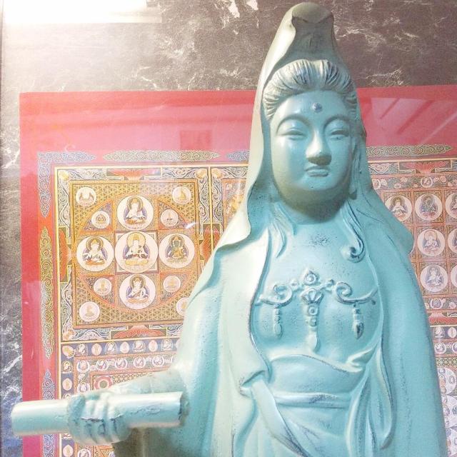 【大迫力】白衣観音菩薩立 特大52cm 銅製 仏教美術 < インテリア/ライフ  【大迫力】白衣観音菩薩立 特大52cm 銅製 仏教美術 < インテリア/ライフの