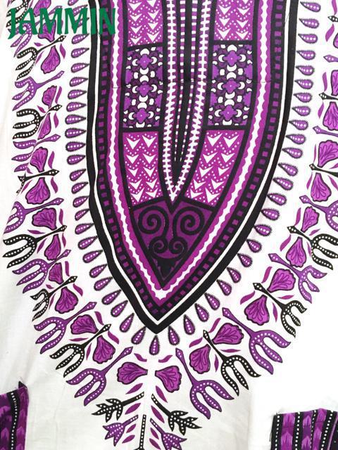 アフリカ民族衣装ダシキ★白×紫★アジアン★ダンス★ダシキ★エスニック < 男性ファッション  アフリカ民族衣装ダシキ★白×紫★アジアン★ダンス★ダシキ★エスニック < 男性ファッションの