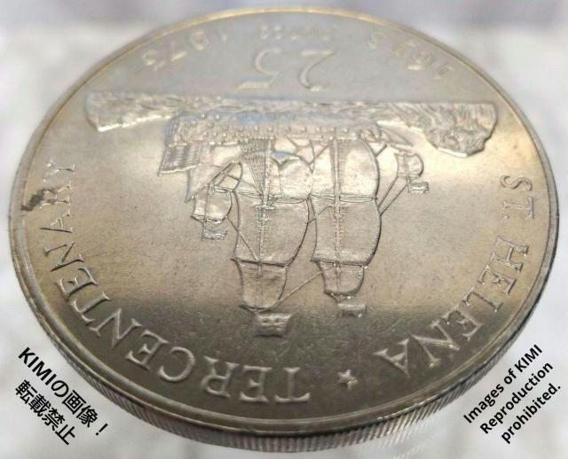 1673-1973 セントヘレナの300周年記念 25ペンス 銅ニッケル硬貨 大型コイン 直径38.5mm ST. HELENA < ホビー  1673-1973 セントヘレナの300周年記念 25ペンス 銅ニッケル硬貨 大型コイン 直径38.5mm ST. HELENA < ホビーの