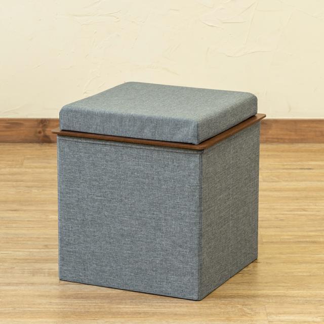 【送料無料】テーブル付き収納スツール 椅子 イス ボックス クッション ファブリック < インテリア/ライフ  【送料無料】テーブル付き収納スツール 椅子 イス ボックス クッション ファブリック < インテリア/ライフの