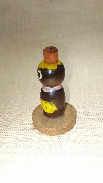 昭和レトロ珍しい雪だるま型クロンボこけし置物サイズ約6cmビンテージアンティーク < インテリア/ライフ  昭和レトロ珍しい雪だるま型クロンボこけし置物サイズ約6cmビンテージアンティーク < インテリア/ライフの