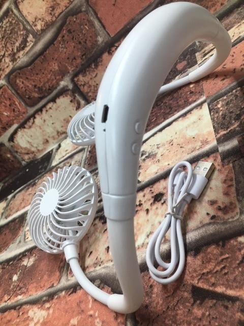新しいカタチの充電式首掛け扇風機!ネックダブルファン1個 < レジャー/スポーツ  新しいカタチの充電式首掛け扇風機!ネックダブルファン1個 < レジャー/スポーツの