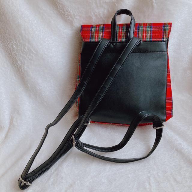 PINK latter ピンクラテ 赤 チェック リュック デーバッグ N2m < ブランド  PINK latter ピンクラテ 赤 チェック リュック デーバッグ N2m < ブランドの
