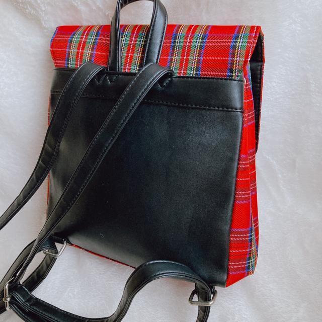 PINK latter ピンクラテ 赤 チェック リュック デーバッグ N2m < ブランド  PINK latter ピンクラテ 赤 チェック リュック デーバッグ N2m < ブランドの