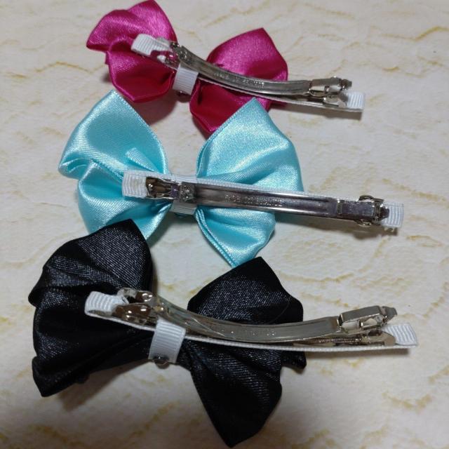 リボンモチーフバレッタ3色セット < 女性アクセサリー/時計  リボンモチーフバレッタ3色セット < 女性アクセサリー/時計の