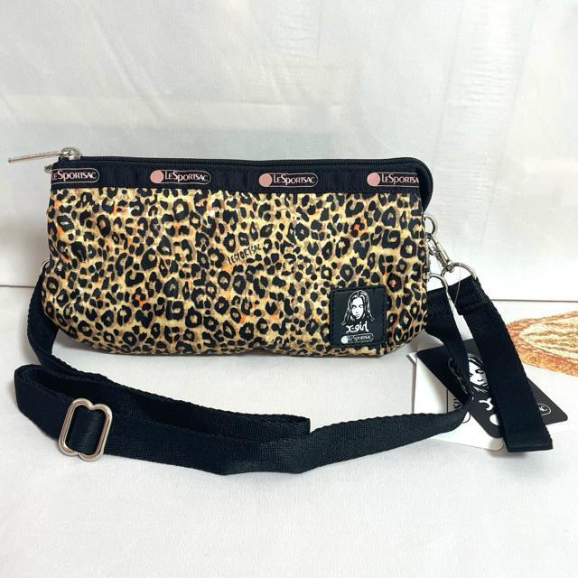 ★新品★LeSportsac レスポートサック X-girl ヒョウ柄 ショルダーバッグ ミニショルダー ポーチ 8105 < 女性ファッション  ★新品★LeSportsac レスポートサック X-girl ヒョウ柄 ショルダーバッグ ミニショルダー ポーチ 8105  < 女性ファッションの