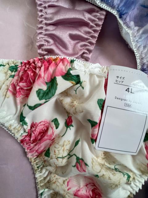 4Lサイズ!5枚セット!光沢ツルツル素材!シフォン使いあり!高貴品格!色とりどり!エレガント!Tバックショーツ!No.空 < 女性ファッション  4Lサイズ!5枚セット!光沢ツルツル素材!シフォン使いあり!高貴品格!色とりどり!エレガント!Tバックショーツ!No.空 < 女性ファッションの