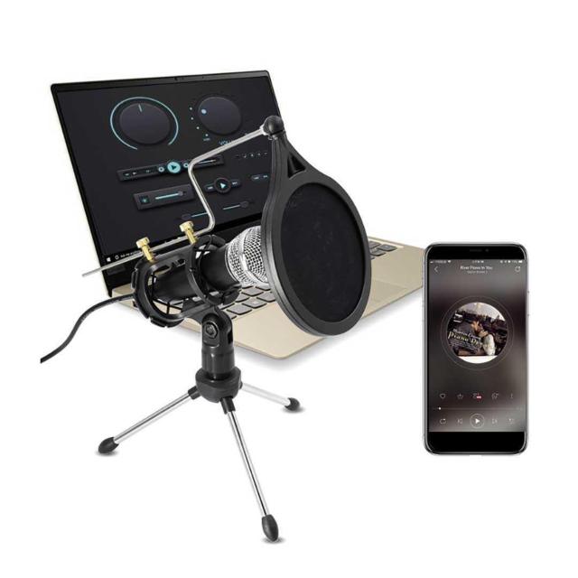 マイク コンデンサーマイク 置き型 セット 小型 スタンドマイク 卓 < 家電/AV  マイク コンデンサーマイク 置き型 セット 小型 スタンドマイク 卓 < 家電/AVの