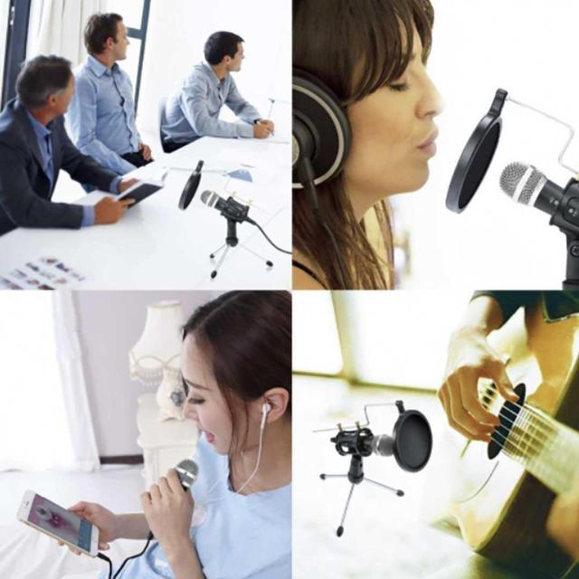 マイク コンデンサーマイク 置き型 セット 小型 スタンドマイク 卓 < 家電/AV  マイク コンデンサーマイク 置き型 セット 小型 スタンドマイク 卓 < 家電/AVの