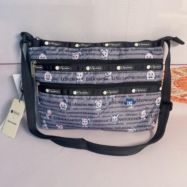 ★新品★LeSportsac レスポートサック オサムグッズ グレー ショルダーバッグ オサムタイポグラフィ 3352 送料無料 < 女性ファッション  ★新品★LeSportsac レスポートサック オサムグッズ グレー ショルダーバッグ オサムタイポグラフィ 3352 送料無料  < 女性ファッションの
