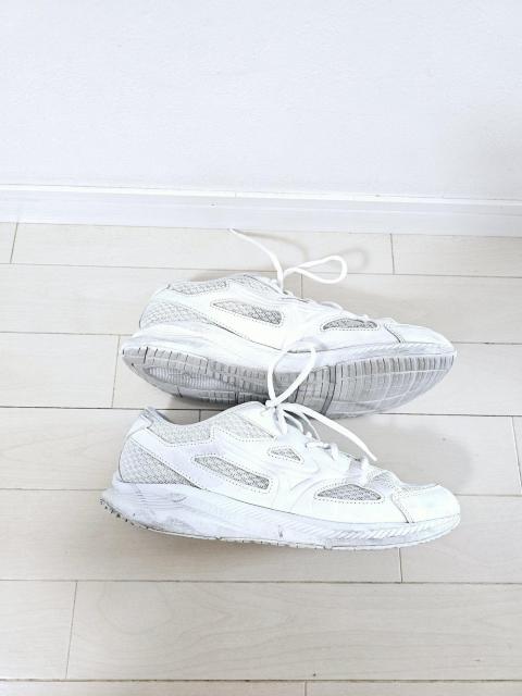 白 メッシュ スニーカー 27p ランニングシューズ < 男性ファッション 白 メッシュ スニーカー 27p ランニングシューズ < 男性ファッションの