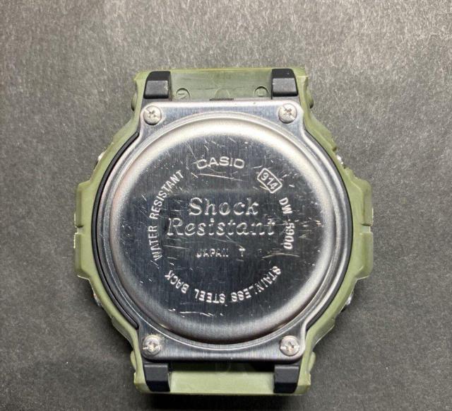 レア!!【珍品】G-SHOCK (初代三つ目)DW-5900 迷彩柄 本体、ベゼル バンド 説明書セット カーキ < 男性アクセサリー/時計  レア!!【珍品】G-SHOCK (初代三つ目)DW-5900 迷彩柄 本体、ベゼル バンド 説明書セット カーキ < 男性アクセサリー/時計の