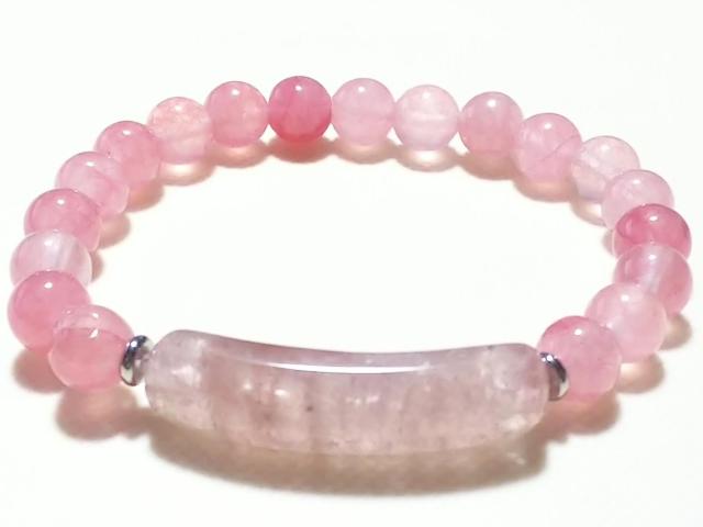 天然石★チェリークォーツ 8mm ブレス < 女性アクセサリー/時計  天然石★チェリークォーツ 8mm ブレス < 女性アクセサリー/時計の
